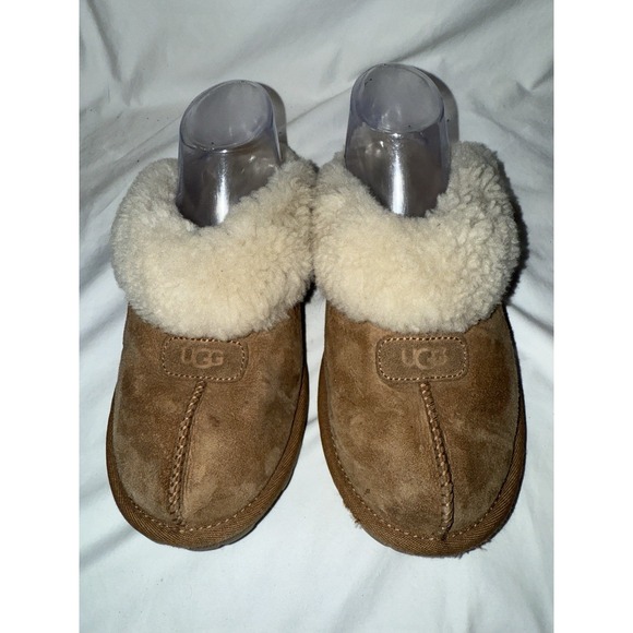 UGG Coquette Women's Size 7 US Chestnut Suede Slide Comfort Slipper Shoes 5125 - Picture 2 of 6